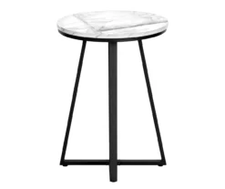 Monarch Faux Marble & Metal Accent Table -Living Room Furniture 810598396 A3