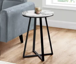 Monarch Faux Marble & Metal Accent Table -Living Room Furniture 810598396 B0
