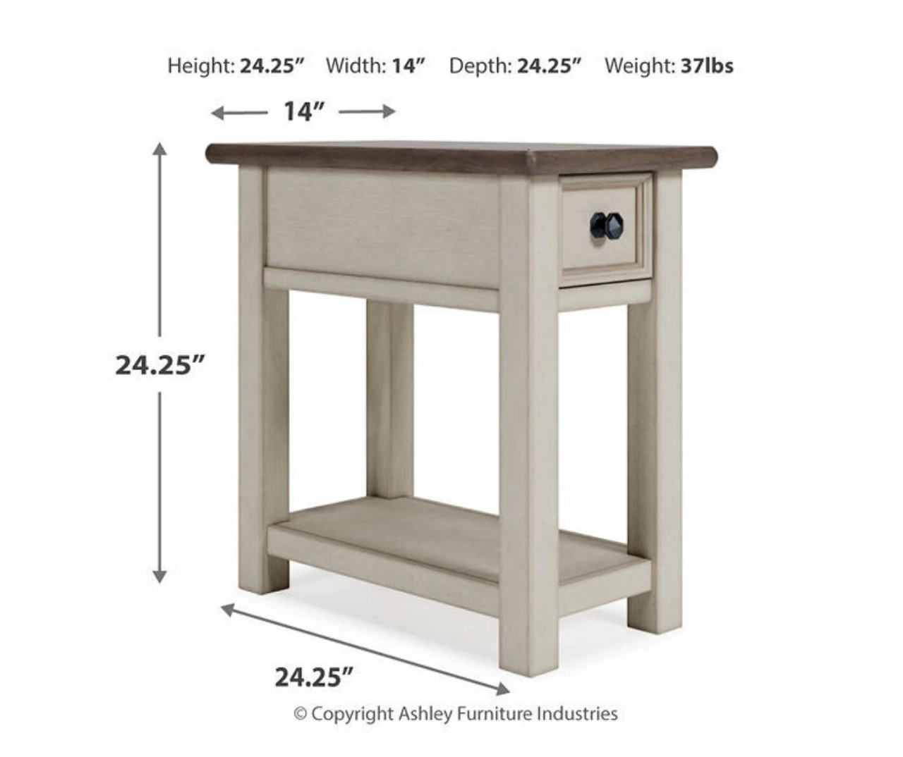 Bolanburg Chairside End Table With USB Ports & Outlets 13 Bolanburg Chairside End Table With USB Ports & Outlets - Image 11