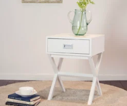 Glitzhome X-Leg End Table 22 Glitzhome X-Leg End Table -Living Room Furniture 810598716 A0 2