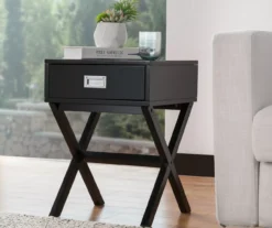 Glitzhome X-Leg End Table 19 Glitzhome X-Leg End Table -Living Room Furniture 810598717 A0 3