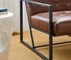 Glitzhome Modern Industrial Faux Leather Accent Chairs, 2-Pack 31 Glitzhome Modern Industrial Faux Leather Accent Chairs, 2-Pack -Living Room Furniture 810598913 A0 6