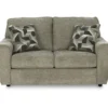 Cascilla Pewter Gray Loveseat 1 Cascilla Pewter Gray Loveseat -Living Room Furniture 810609754 2