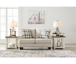 Meggett Linen Loveseat -Living Room Furniture 810610792 A0 4