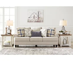Meggett Linen Sofa -Living Room Furniture 810610793 A0 5