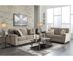 McCluer Mocha Loveseat -Living Room Furniture 810610806 A0