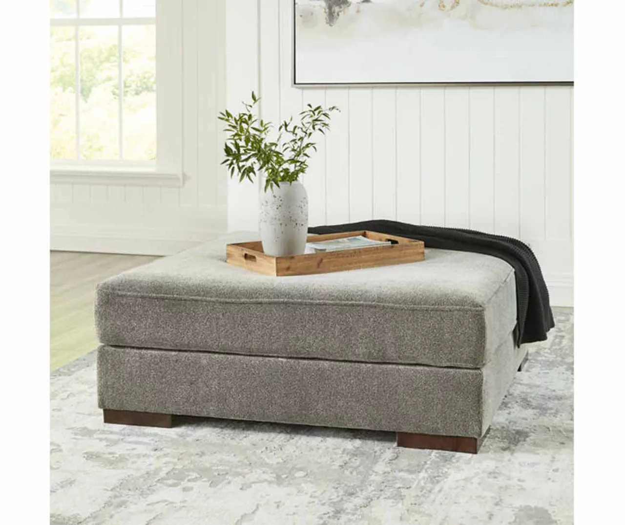 Bayless Smoke Oversize Accent Ottoman 4 Bayless Smoke Oversize Accent Ottoman - Image 2