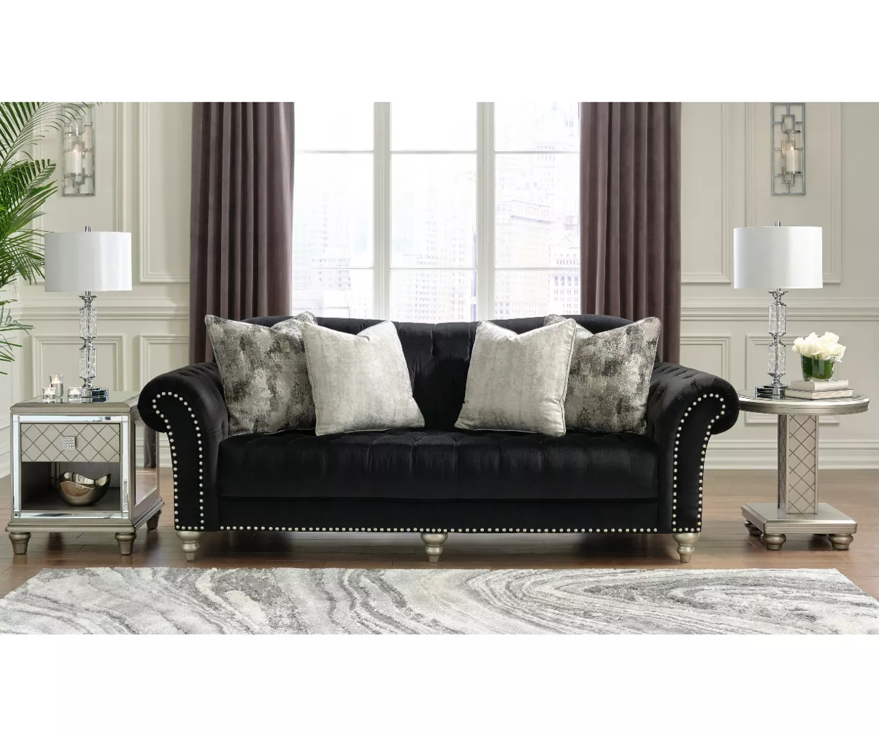 Harriotte Black Sofa 7 Harriotte Black Sofa - Image 5