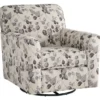 Abney Floral Swivel Accent Chair -Living Room Furniture 810612251 1