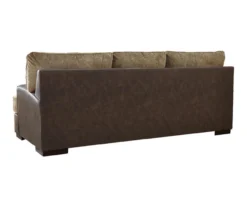 Alesbury Brown Faux Leather Sofa -Living Room Furniture 810612256 2