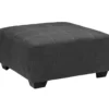 Ambee Gray Oversize Accent Ottoman 2 Ambee Gray Oversize Accent Ottoman -Living Room Furniture 810612262 1