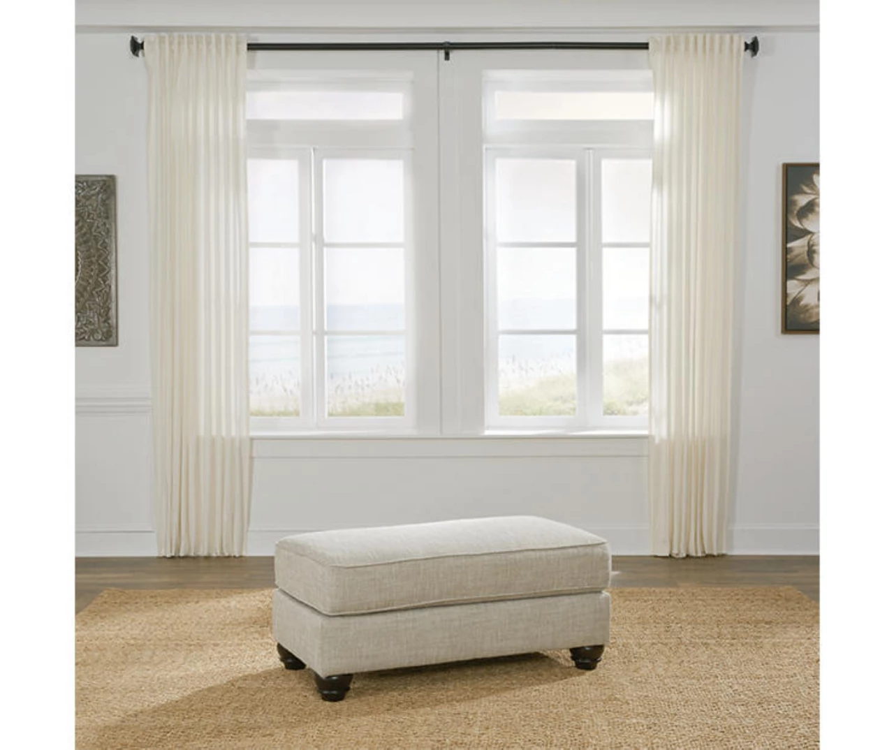 Asanti Gray Ottoman 4 Asanti Gray Ottoman - Image 2