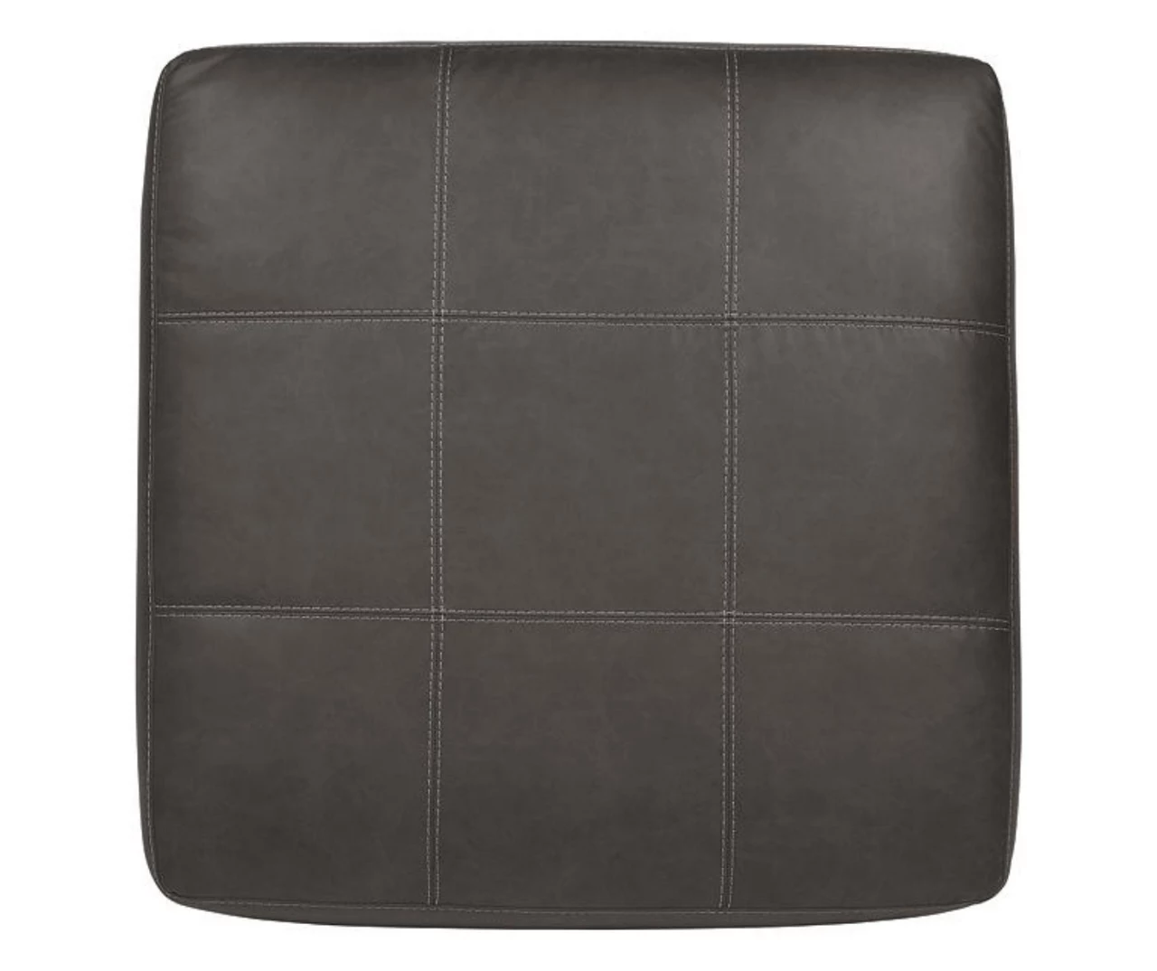 Aberton Gray Faux Leather Oversize Accent Ottoman 7 Aberton Gray Faux Leather Oversize Accent Ottoman - Image 5
