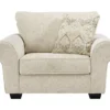 Haisley Ivory Chair And A Half 2 Haisley Ivory Chair And A Half -Living Room Furniture 810612306 3
