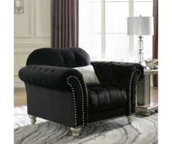 Harriotte Black Armchair -Living Room Furniture 810612310 1