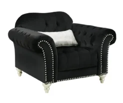 Harriotte Black Armchair -Living Room Furniture 810612310