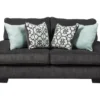 Charenton Charcoal Loveseat -Living Room Furniture 810612316 1