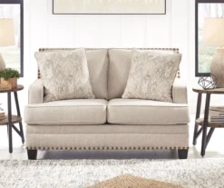 Claredon Beige Loveseat -Living Room Furniture 810612332 4