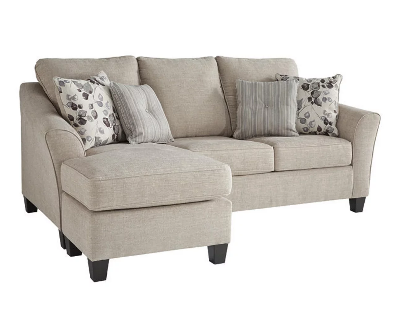 Abney Gray Sofa Chaise 3 Abney Gray Sofa Chaise