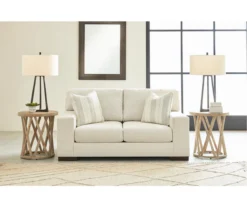 Maggie White Loveseat -Living Room Furniture 810612353 5