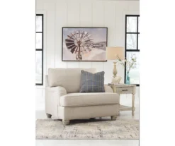 Traemore Linen Chair And A Half -Living Room Furniture 810612376 3