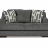 Lessinger Gray Loveseat -Living Room Furniture 810612401 3