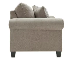 Shewsbury Pewter Loveseat -Living Room Furniture 810612466 4