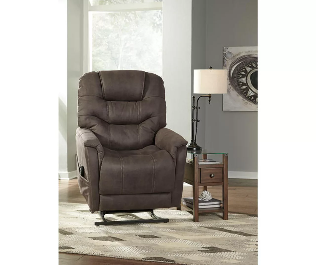 Ballister Gray Power Lift Recliner With USB Charging 6 Ballister Gray Power Lift Recliner With USB Charging - Image 4