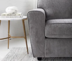 Arlis Gray Loveseat -Living Room Furniture 810613880 3