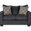 Wixon Black Loveseat -Living Room Furniture 810615988 A0 1
