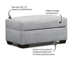 Parkdale Dove Storage Ottoman 9 Parkdale Dove Storage Ottoman -Living Room Furniture 810616031 X0 1 1