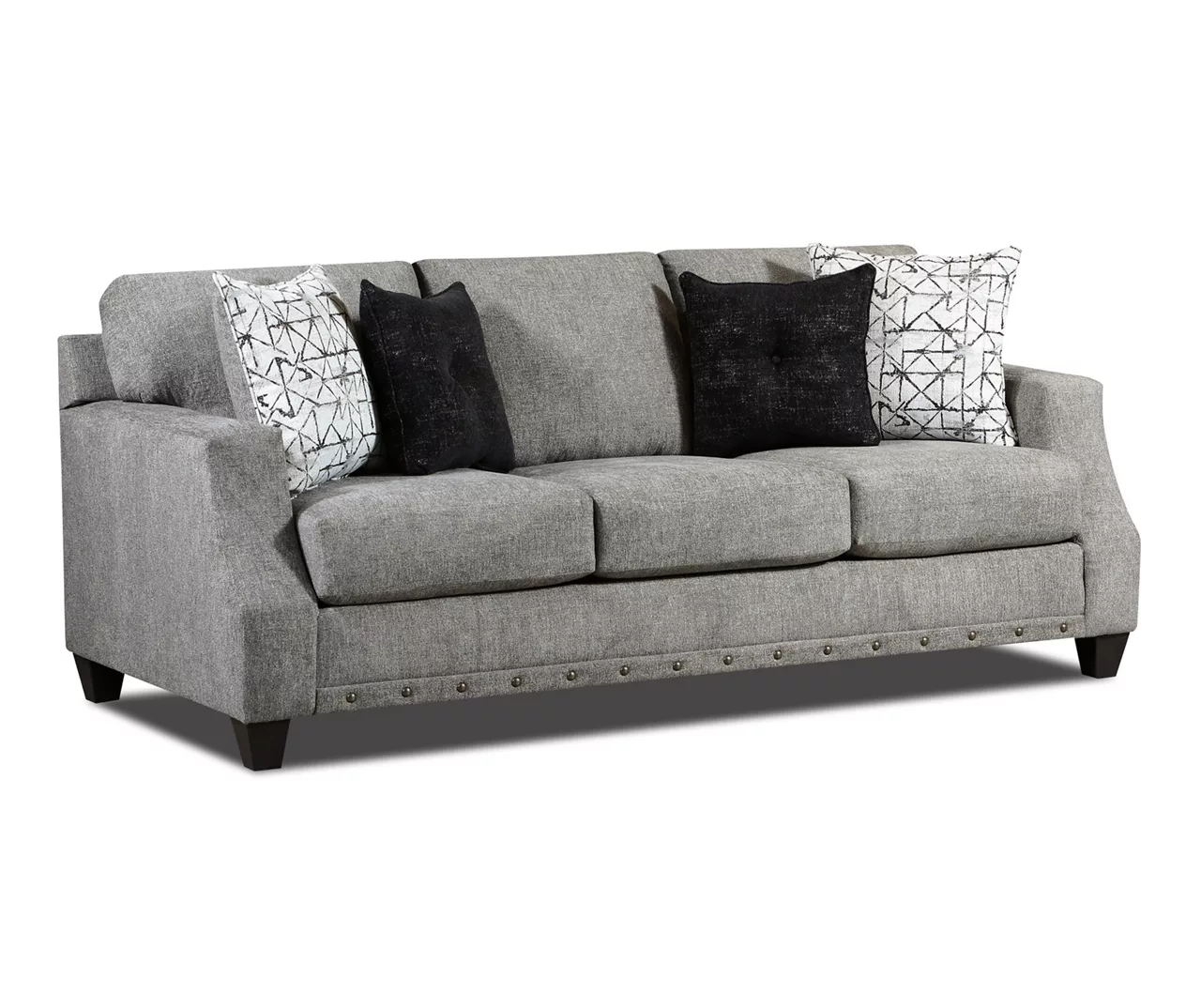 Alexandria Gray Chenille Sofa 4 Alexandria Gray Chenille Sofa - Image 2