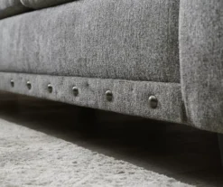 Alexandria Gray Chenille Loveseat -Living Room Furniture 810616679 810616680 B0 3 1