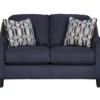 Creeal Heights Midnight Blue Loveseat -Living Room Furniture 810616942 1