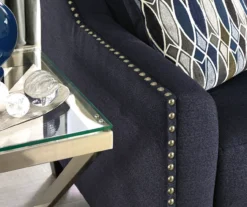 Creeal Heights Midnight Blue Loveseat 10 Creeal Heights Midnight Blue Loveseat -Living Room Furniture 810616942 5