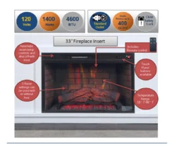 62" White Shiplap Grand Electric Fireplace -Living Room Furniture 810617760 M7