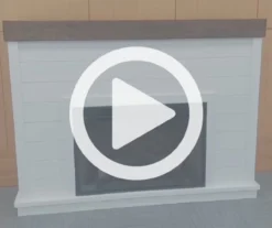 62" White Shiplap Grand Electric Fireplace -Living Room Furniture 810617760 V0 1