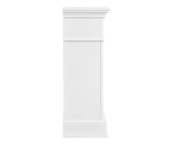 62" White Marble Grand Electric Fireplace Console -Living Room Furniture 810617766 A0 5