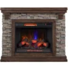 50" Madison Pine & Faux Stone Electric Fireplace 2 50" Madison Pine & Faux Stone Electric Fireplace -Living Room Furniture 810620258 A0 1