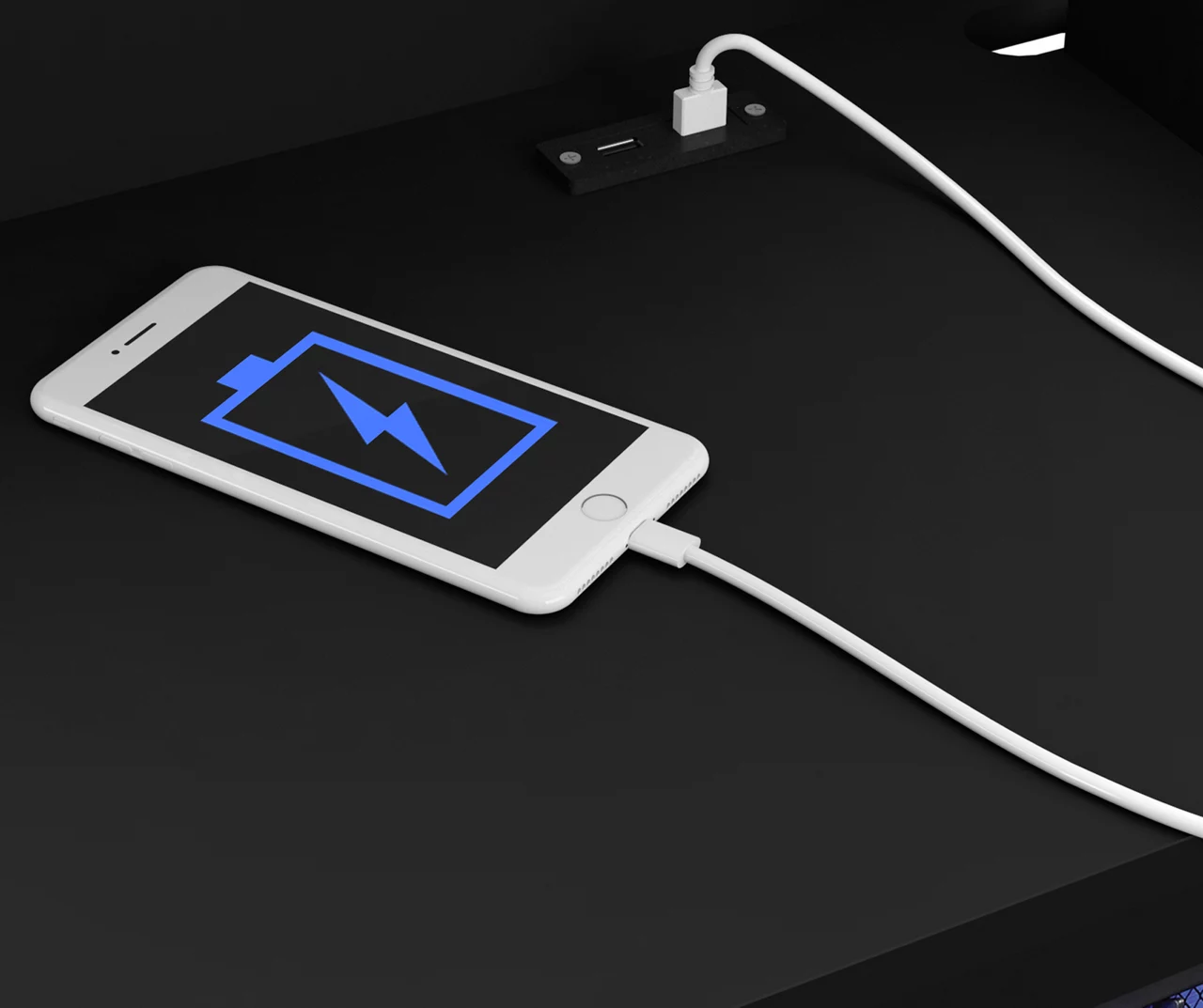 59.5" Black CoolGlow Electric Fireplace & Fan Console 5 59.5" Black CoolGlow Electric Fireplace & Fan Console - Image 3