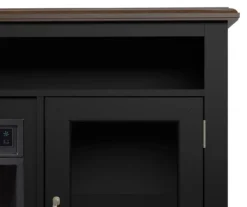 59.5" Black CoolGlow Electric Fireplace & Fan Console 15 59.5" Black CoolGlow Electric Fireplace & Fan Console -Living Room Furniture 810620259 A8 2
