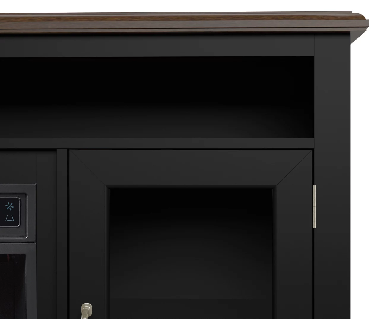 59.5" Black CoolGlow Electric Fireplace & Fan Console 6 59.5" Black CoolGlow Electric Fireplace & Fan Console - Image 4