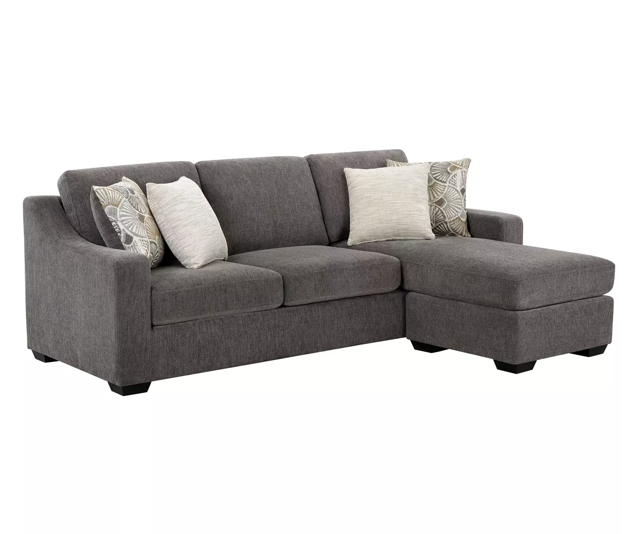 Gray Reversible Sofa Chaise 7 Gray Reversible Sofa Chaise - Image 5