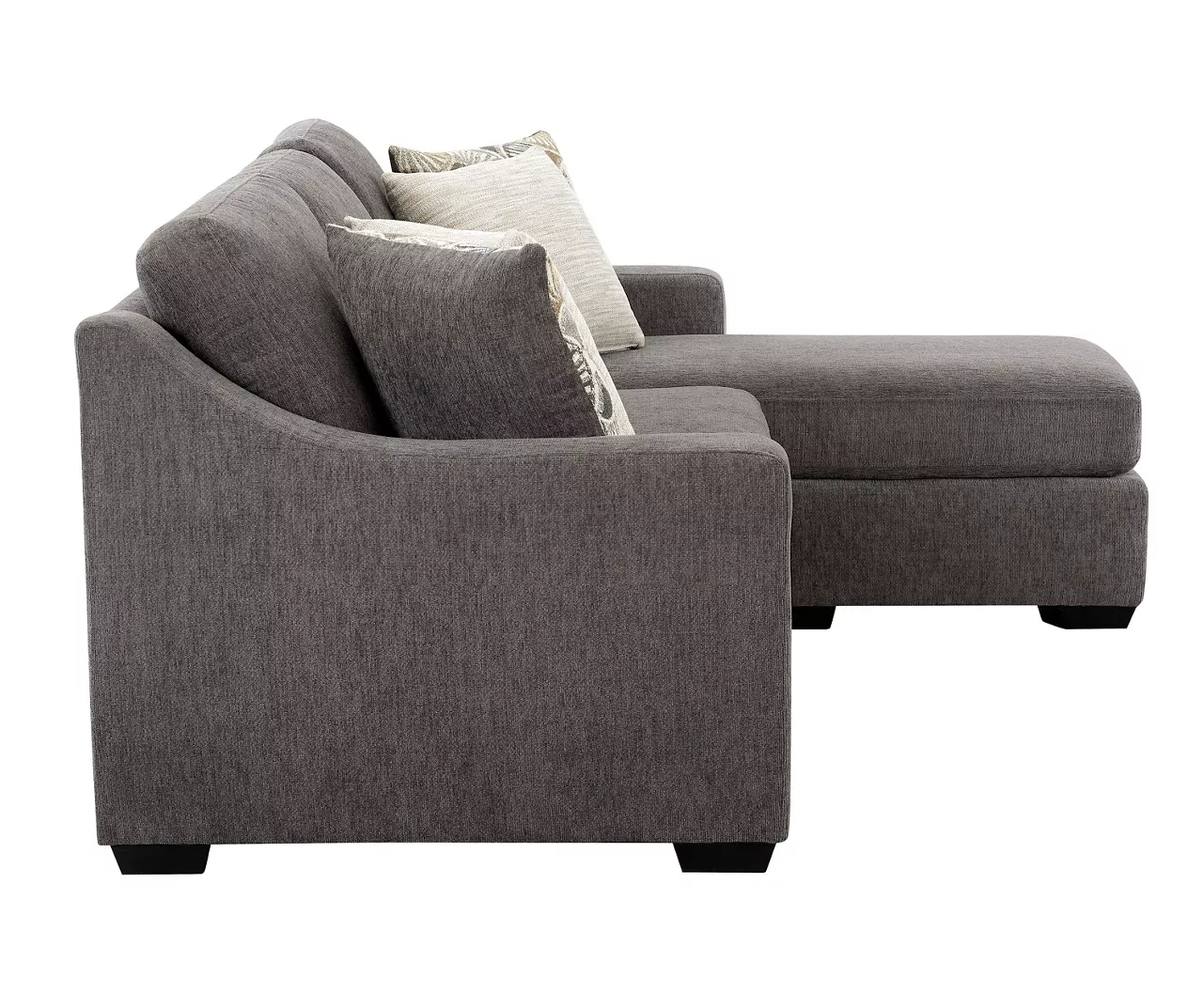 Gray Reversible Sofa Chaise 8 Gray Reversible Sofa Chaise - Image 6