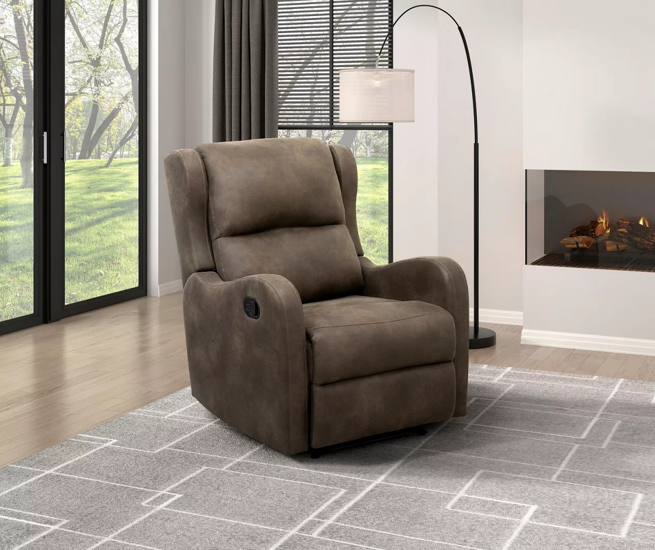 Durant Brown Recliner 4 Durant Brown Recliner - Image 2