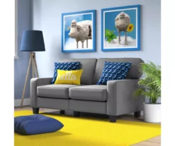 Palisades Gray Loveseat -Living Room Furniture 810659160 A0 4