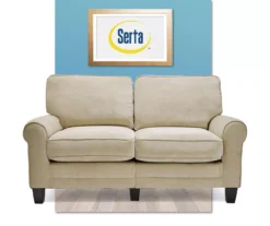 Copenhagen Tan Loveseat -Living Room Furniture 810659210 A0 2