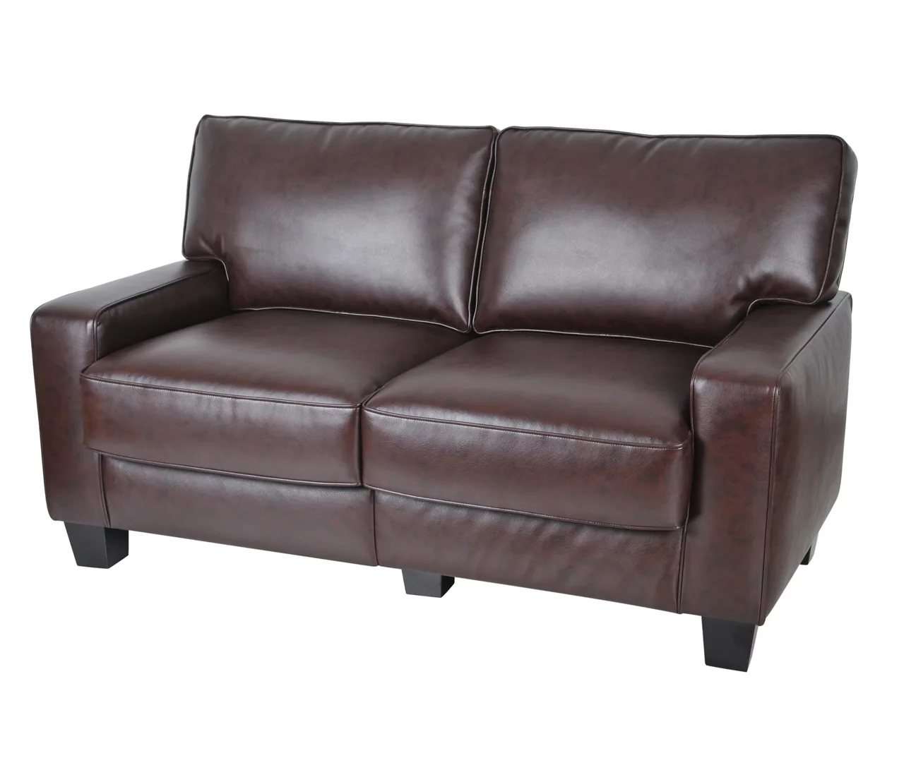 Palisades Chestnut Bonded Leather Loveseat 4 Palisades Chestnut Bonded Leather Loveseat - Image 2