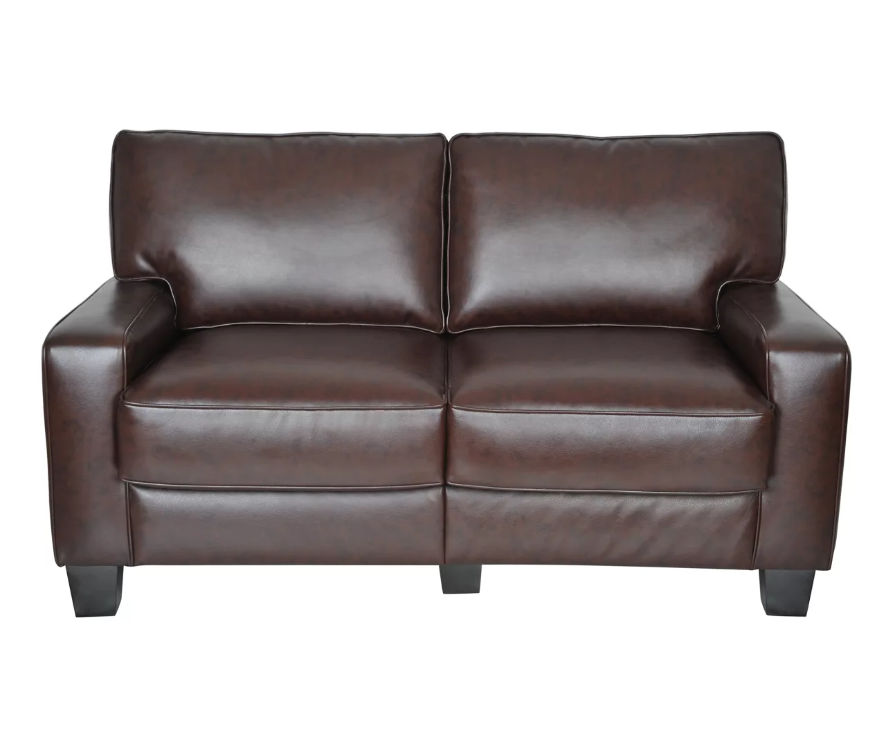 Palisades Chestnut Bonded Leather Loveseat 3 Palisades Chestnut Bonded Leather Loveseat
