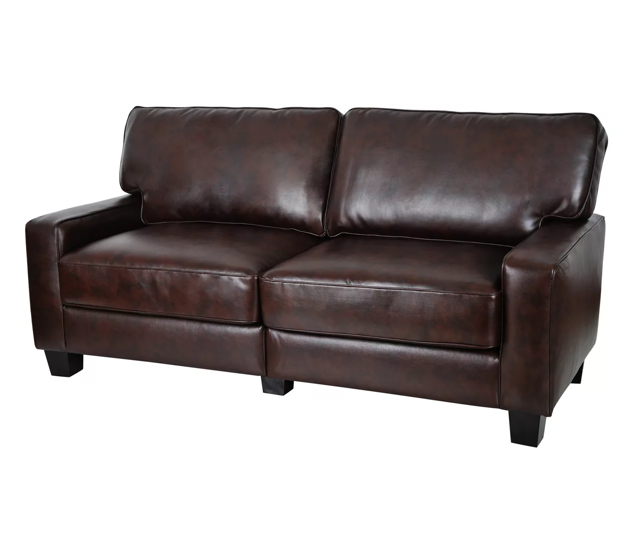 Serta Palisades Chestnut Bonded Leather Sofa 3 Serta Palisades Chestnut Bonded Leather Sofa